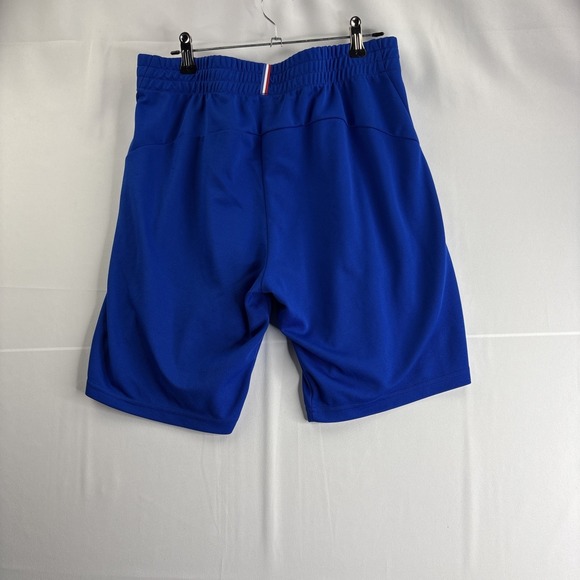 Le Coq Sportif Blue Medium Mens Tennis Shorts Athletic Breathable Lightweight - Picture 5 of 8